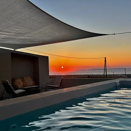 Apartment Bevimar With Private Pool And Non Heated Jacuzzi Santorini Island